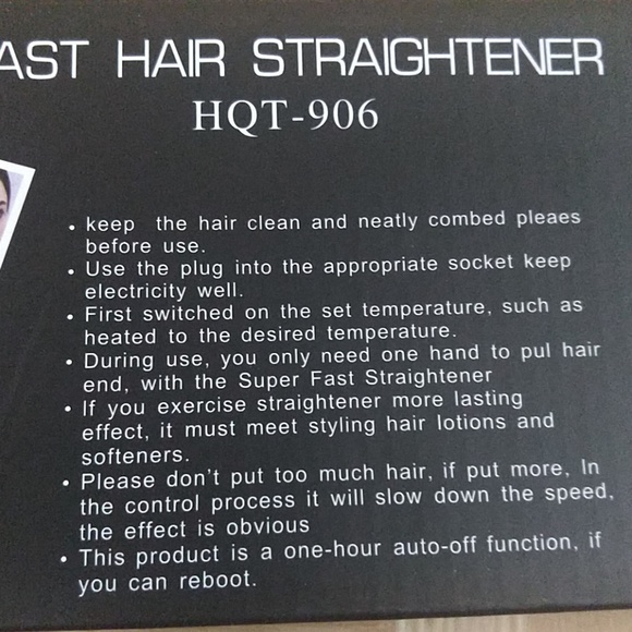 Comb hair Straightener Pink New - Picture 7 of 7